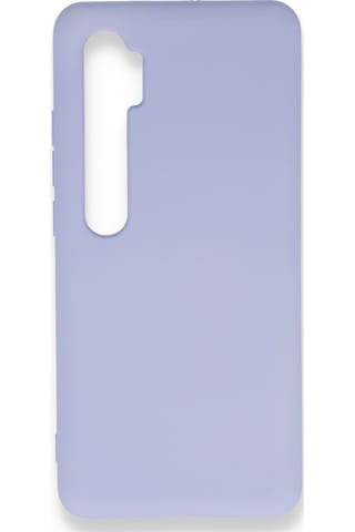 Xiaomi Mi Note 10 Lite İçi Kadife Kaplı Esnek Silikon Kapak Ryc/ Nano Lansman Lila