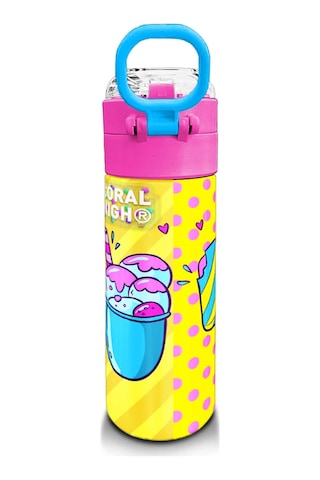 Coral High Kids Mixed Dondurma Desenli Pipetli Ve Direkt İçim Çelik Termos 500 Ml 31809 Çok Renkli
