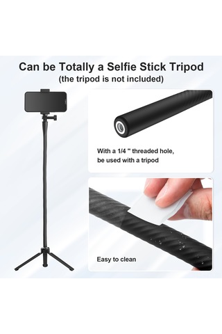 Fosenze Telesın Te-fm-003 52cm Esnek Metal Gövdeli Kamera Stativ, 300g Yük Taşıma, Her Açıya Ayarlanabilir, Telefon Tutucu Ve 1/4" Vida, Gopro/ınsta360/iphone/android Uyumlu