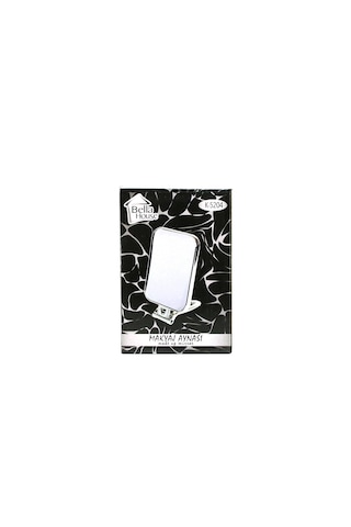 Dikdörtgen - Gümüş 15x11.5cm Makyaj Aynası Çift Taraflı Katlanır Ayaklı 5250 Diğer