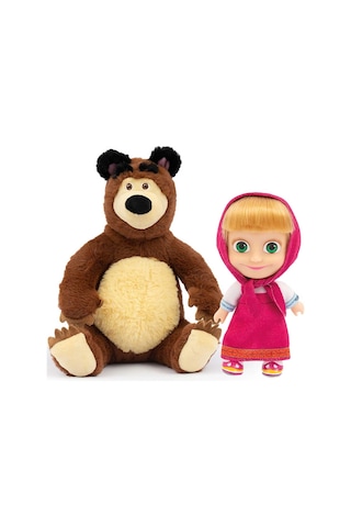Nessiworld Nessiworld Masha İle Koca Ayı 20 Cm Peluş 12 Cm Bebek Mha21000 Nessiworld