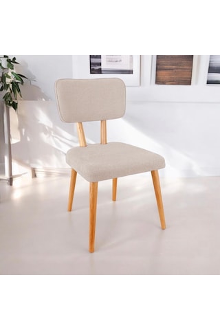 Polly Ahşap Sandalye Krem 6 Adet