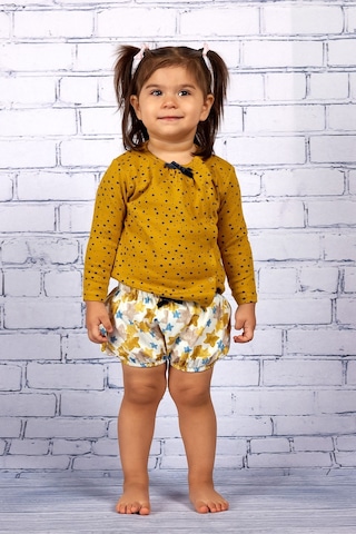 Kız Bebek Bluz Ve Şortlu Takım 6-24ay Sari