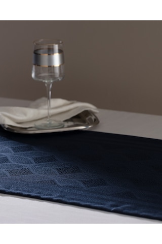 Madame Coco Mayenne Runner - Lacivert - 45x160 Cm 8684427113981 Lacivert