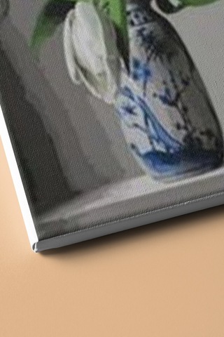 Webstyle Sayılarla Boyama Seti Kasnaklı Vazodaki Laleler 60 X 75 Cm