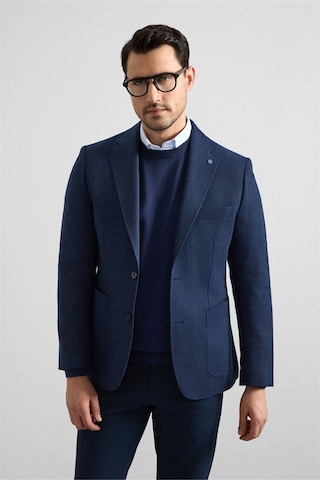 Süvari Lacivert Slim Mono Yaka Torba Cep 6 Drop Klasik Ceket Ct2021600404-m09 Lacivert
