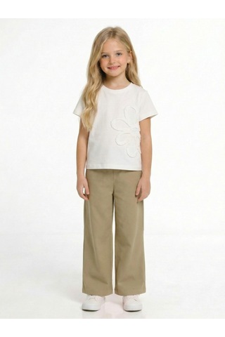 Xo Kids Kız Çocuk 3lü Alt Üst Kombin Takmı 4-8 Yaş Set0512 Yeşil