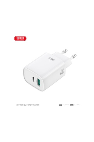 Özel Seri Ev Aleti Adaptör Mobil Aksesuar Xo Ce30 30w Pd & Qc 3.0 Hızlı Şarj Cihazı