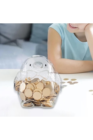 Dolıty Para Tasarrufu Pot Kavanoz Masa Üstü Dekorasyon Heykel 12cmx11,5cm