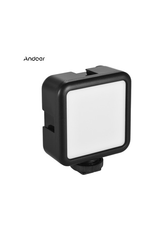 Andoer W49s Mini Fotoğrafçılık Lambası Taşınabilir Siyah Beyaz Diğer