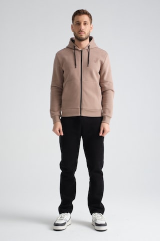 Shooter Sportswear Shooter Erkek Kışlık Eşofman Takımı Luxe Regular Kapüşonlu Vizon