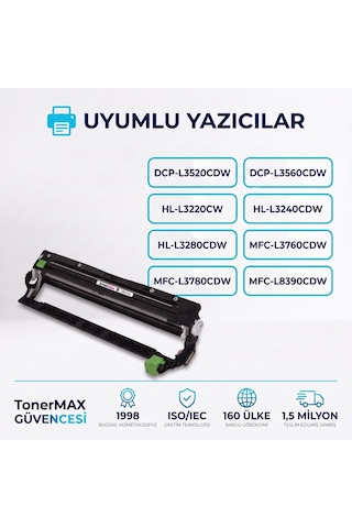 Brother Dr-279 Uyumlu, Drum Ünitesi Siyah / Dcp-l3520cdw / L3560cdw / Hl-l3220cw / L3240cdw / L3280cdw / Mfc-l3270cdw / L3760cdw / L3770cdw / L3780cdw / L8390cdw
