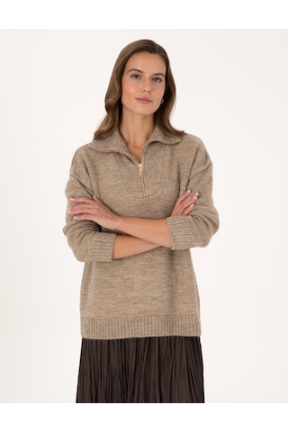 Pierre Cardin Kadın Vizon Kazak /triko 50316329-vr052 Vizon