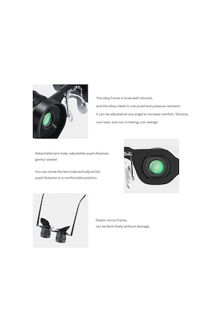 Samdoo Balık Tutma İçin 10x Büyütme Gücü, Optik Lensli, Ayarlanabilir Göz Mesafeli, Hd Görünüm Sağlayan Balıkçı Binokülü