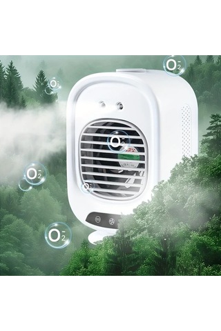 Motion003 Beşik Baş Sallamama Taşınabilir Akıllı Mini Klima Fanı Usb Şarjlı Sessiz Çalışma Ev Ofis Seyahat Balıkçılık