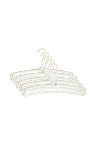 Suntek Elbise Askısı Organizatör Beyaz 5 Adet Çok Renkli