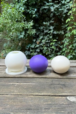 Rufus Concept Küre 9cm Çap Silikon Mum Kalıbı