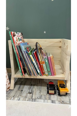 Zürau Kitaplık & Kitap Rafı Ham Ladin Ağacı Bej