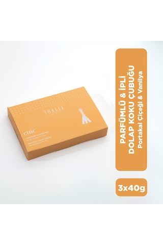 Thalia Home Portakal Çiçeği & Vanilya Kokulu İpli Dolap Kokusu Çubuğu 3 x 40 G