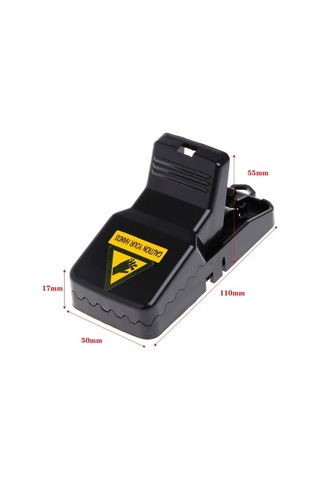 Createtech Yeniden Kullanılabilir Siyah Plastik Fare Kapanı 6'lı Paket