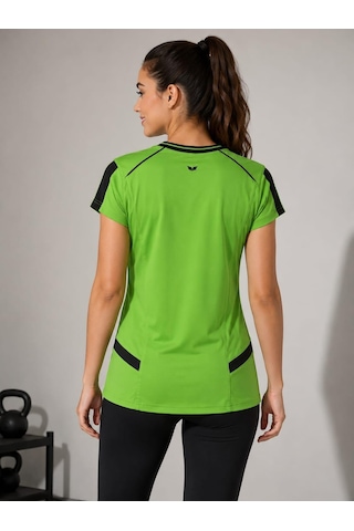Alexandergardi Kadın V Yaka Forma T-shirt Yeşil