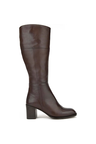 88065 Kadın Deri Fantazi Çizme Kahve Kahverengi