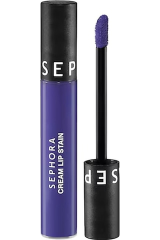 Sephora Cream Lip Stain Bulaşmayan Kadife Bitişli Ruj - Mat Likit Ruj - 136 Ultra Violet 5 Ml 0