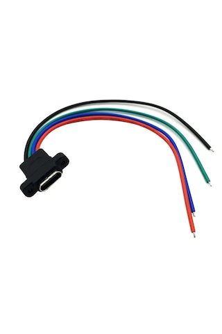 10 Adet 4 Pin Type-c Konnektör Şarj Giriş Soketi