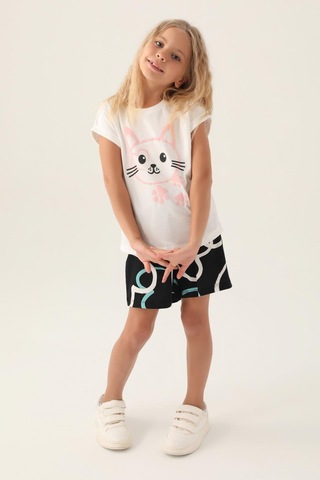Roly Poly 3397 Cat Kız Çocuk Şort Takım 001