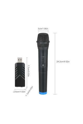 Yunboo Kablosuz El Mikrofonu - Usb Alıcılı, 50m Menzilli, Profesyonel Ses Kalitesi