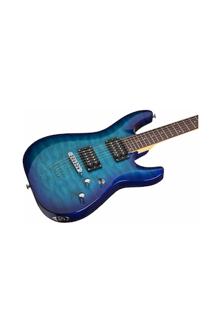 Schecter C-6 Plus Elektro Gitar (Ocean Blue Burst)