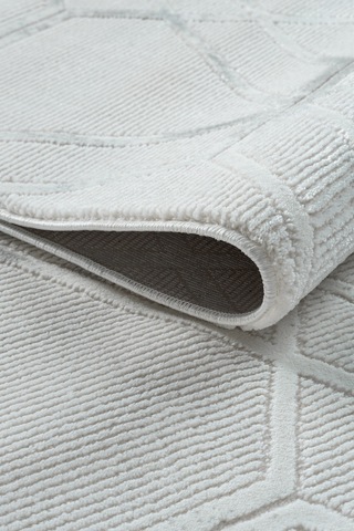 Mariesse Home Bambu Dokulu Modern Sık Dokuma Koridor Kesme Yolluk Dokuma Makine Halısı Y00595a Gri