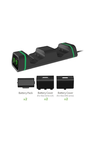 Dobe Xbox One-Series S/X Joystick 2Xbatarya ve Şarj Standı