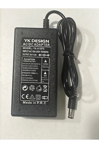 5 Vollt 2 Amper Adaptör 5 Volt 2 Amper 5.5 Mm 2.5 Mm Adaptör
