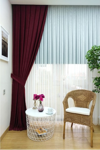 Evdepo Home Deniz Soft Pileli Fon Perde Bordo (446544119) Bordo
