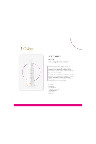 Lovena De Paris Soothing Milk Yüz Temizleme Sütü 225 ML