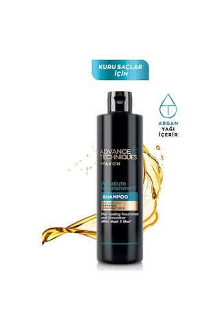 Avon Advance Techniques Argan Yağı İçeren Besleyici Şampuan 2 x 400 ML