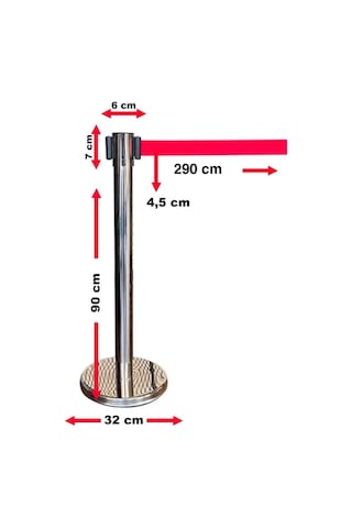 Krom Şerit Bariyer 3mt , Yönlendirme Bariyeri, Şerit Bariyer, Protokol Bariyeri