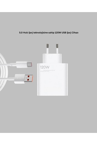 Buğz 120 Watt Hızlı Şarj Adaptörü Samsung S20 S21 S22 S23 Uyumlu