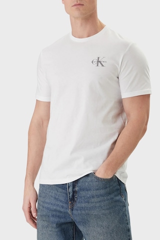 Calvin Klein Erkek T Shirt Lv04rf278g Yaf Beyaz Beyaz