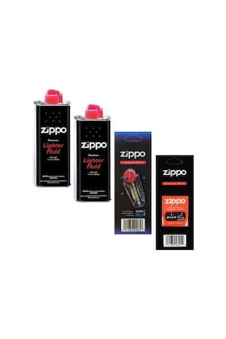 Zippo Çakmak İkmal Seti 2 Adet Benzin +1 Taş +1 Fitil Zippo Çakmak İkmal Seti 2 Adet Benzin +1 Taş +1 Fitil