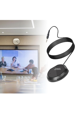 Homyl Konferans Mikrofonu 3,5 Mm, Bilgisayar Mikrofonu, Kompakt