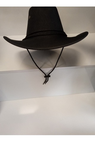 Suyutti Arıcı Store Yeni Sezon Geniş Model Siyah Hasır Kovboy Şapka Siyah