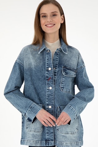 U.S. Polo Assn. Kadın Açık Mavi Jean Tunik Gömlek 50291134-DN0021