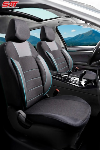 Era Serisi Universal Oto Koltuk Kılıfı Siyah-mavi