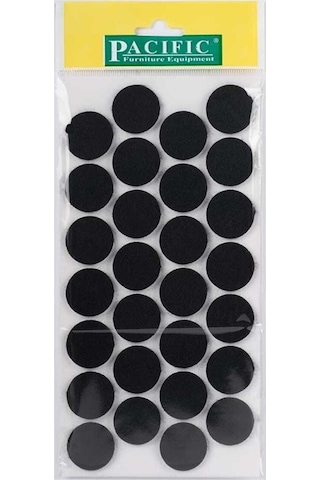 Pacific Yapışkanlı Sandalye Koltuk Mobilya Ayak Keçesi Felt 28 MM Siyah Pacific Yapışkanlı Sandalye Koltuk Mobilya Ayak Keçesi Felt 28 MM Siyah