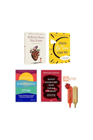 1.kalbi İyi Olanın.. 2.senden Bir Tane..3. Rahatlama Kitabı 4.hayat Acemileri Için..+ Fosforlu Kalem