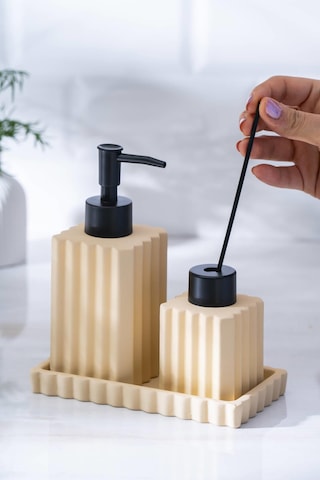 Vega Bej 3 Parça Banyo Seti Bej