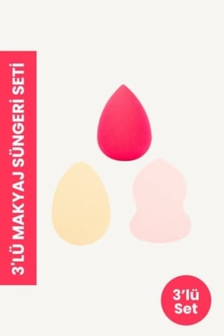 Pop Beauty Makyaj Süngeri Seti Pembe Tcy00537722013