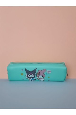 Kuromi My Melody Hello Kitty Cinnamoroll Figürlü Yumuşak Silikonlu Kalem Kutusu Kalemlik - Yeşil
